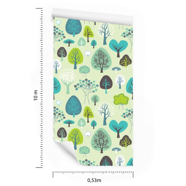 Behang Groene Planten Boom Kinderkamer - Afbeelding 8