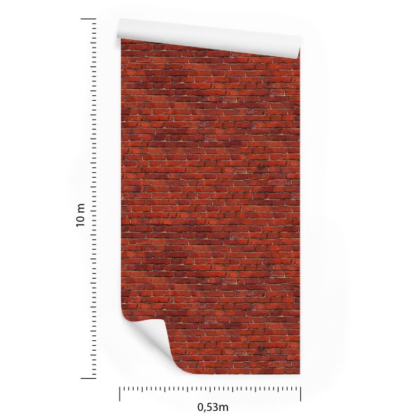 Behang Rode Baksteen - Afbeelding 8