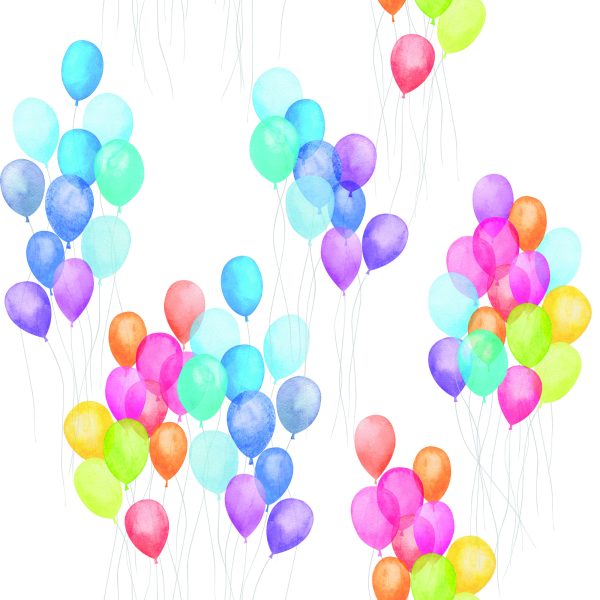 Behang Kleurrijke Ballonnen - Afbeelding 2