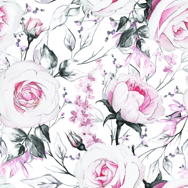 Behang Rozen Zoals Getekend - Afbeelding 2