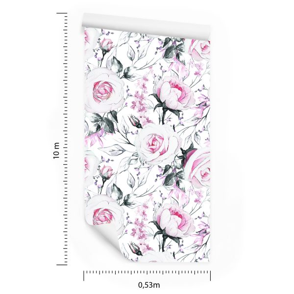 Behang Rozen Zoals Getekend - Afbeelding 8