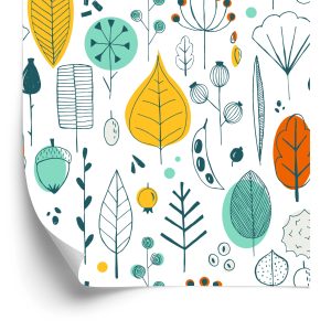 Behang Laat Een Scandinavische Stijl Achter Voor De Babykamer