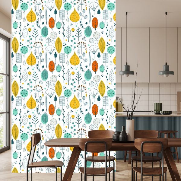 Behang Laat Een Scandinavische Stijl Achter Voor De Babykamer - Afbeelding 4