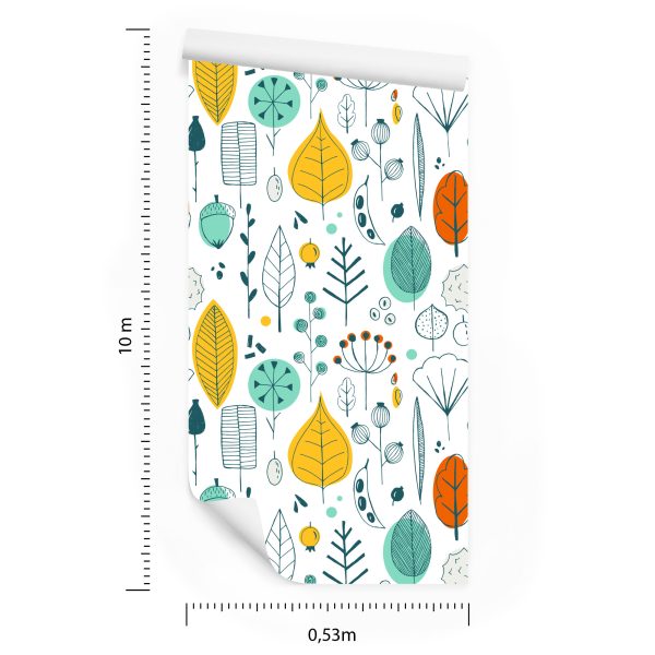 Behang Laat Een Scandinavische Stijl Achter Voor De Babykamer - Afbeelding 8
