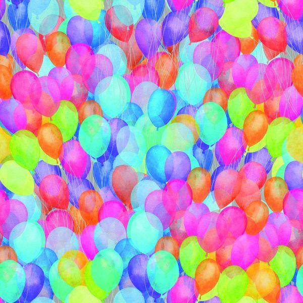 Behang Veelkleurige Ballonnen - Afbeelding 2