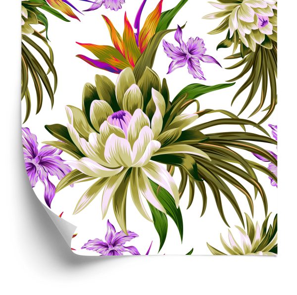 Behang Lotusbloemen 3D