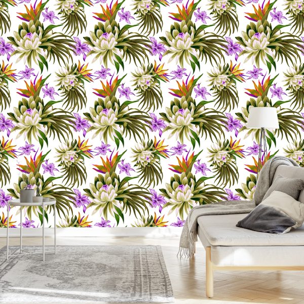 Behang Lotusbloemen 3D - Afbeelding 3