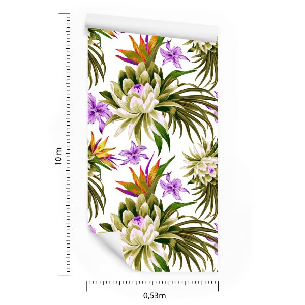 Behang Lotusbloemen 3D - Afbeelding 8