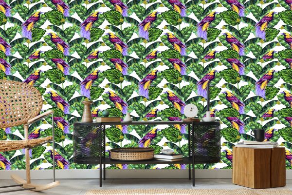 Behang Kleurrijke Vogels - Afbeelding 5