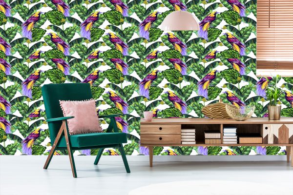 Behang Kleurrijke Vogels - Afbeelding 6