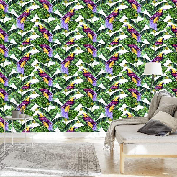 Behang Kleurrijke Vogels - Afbeelding 3