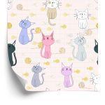 Behang Voor Kinderen - Kittens En Vissen