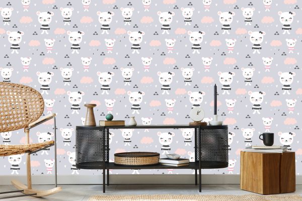 Behang Harten Teddyberen - Afbeelding 5