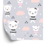 Behang Harten Teddyberen