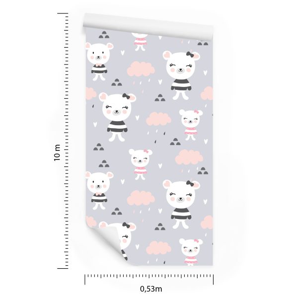 Behang Harten Teddyberen - Afbeelding 8
