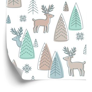 Behang Herten Voor Kinderen In Scandinavische Stijl