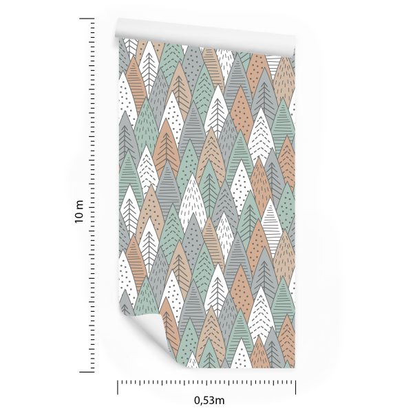 Behang Voor Een Boomslaapkamer In Scandinavische Stijl - Afbeelding 8