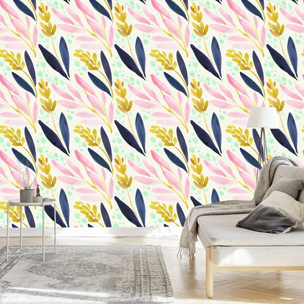 Behang Natuur In Retrostijl - Afbeelding 3