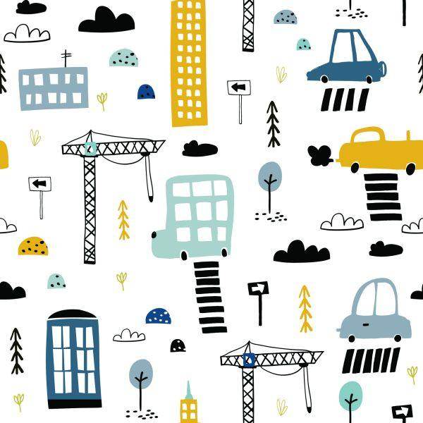Behang Auto's In De Stad - Afbeelding 2
