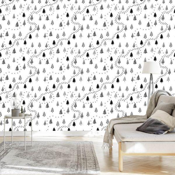 Behang Bomen Voor De Babykamer - Afbeelding 3