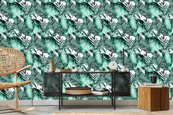 Behang Exotische Bladeren - Afbeelding 5