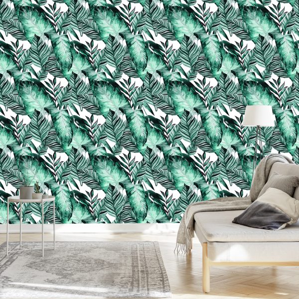 Behang Exotische Bladeren - Afbeelding 3