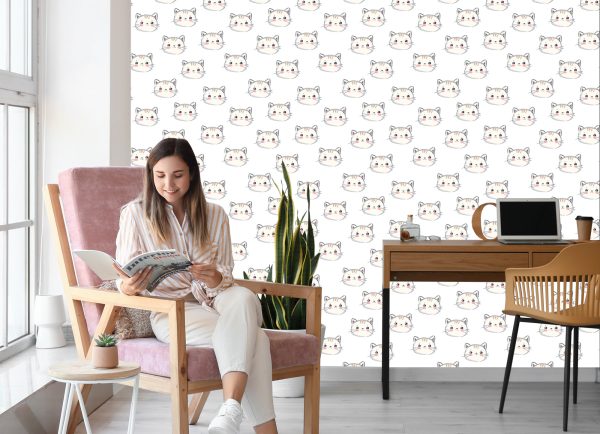 Behang Voor Kinderen - Lachende Kittens - Afbeelding 7