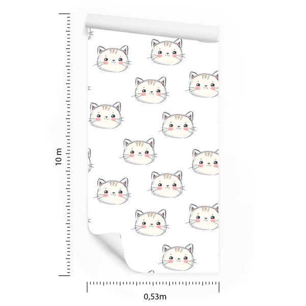 Behang Voor Kinderen - Lachende Kittens - Afbeelding 8