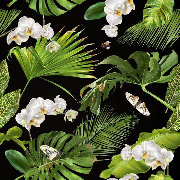 Behang Bloemen Orchideeën Natuur Voor De Slaapkamer - Afbeelding 2