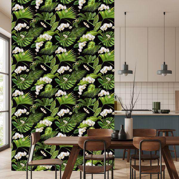 Behang Bloemen Orchideeën Natuur Voor De Slaapkamer - Afbeelding 4