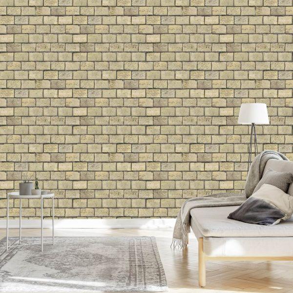 Behang 3D-Effect Van Baksteen - Afbeelding 3