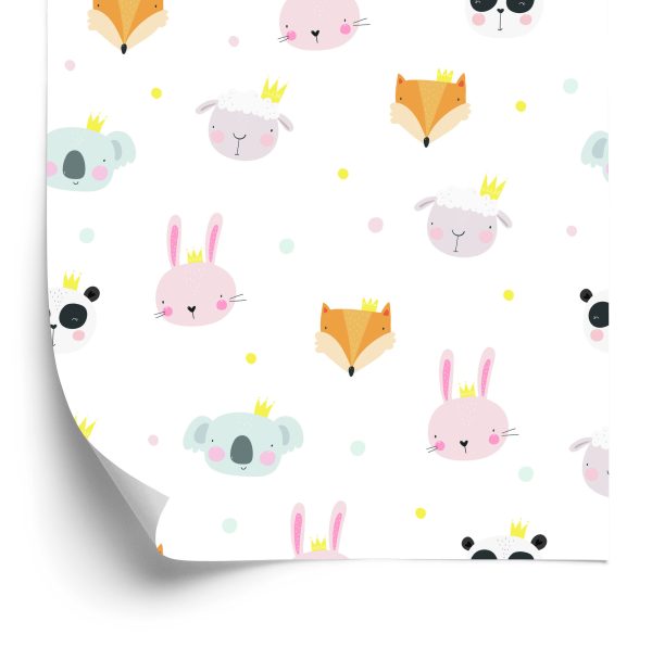 Behang Voor Kinderen, Dieren, Vossen, Schapen, Panda's