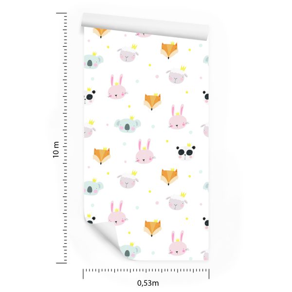 Behang Voor Kinderen, Dieren, Vossen, Schapen, Panda's - Afbeelding 8
