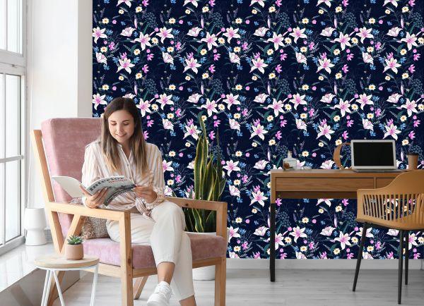 Behang Tropische Bloemen - Afbeelding 7