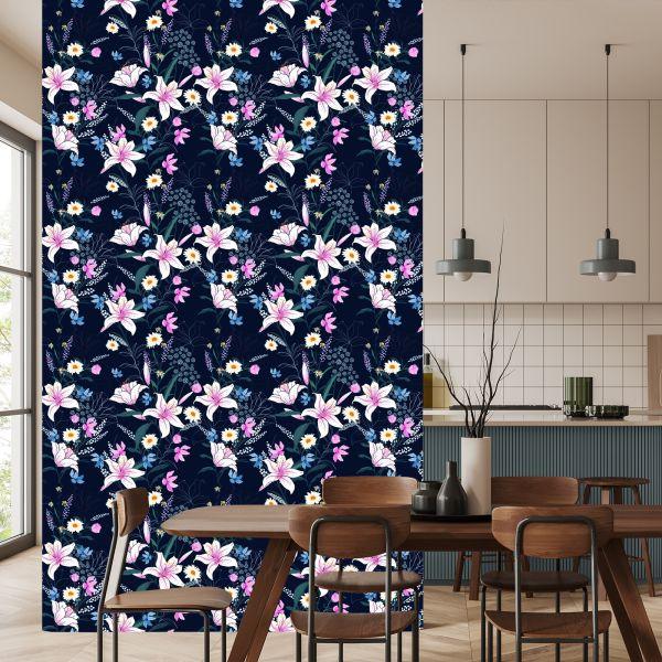 Behang Tropische Bloemen - Afbeelding 4
