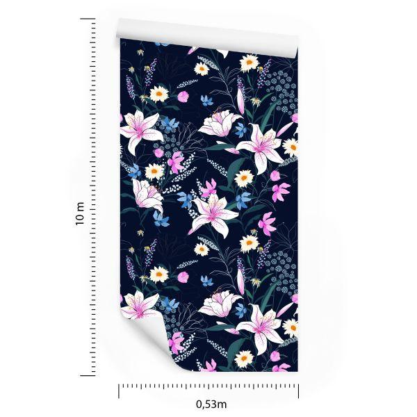 Behang Tropische Bloemen - Afbeelding 8