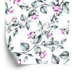Behang Bloemen, Rozen, Bladeren