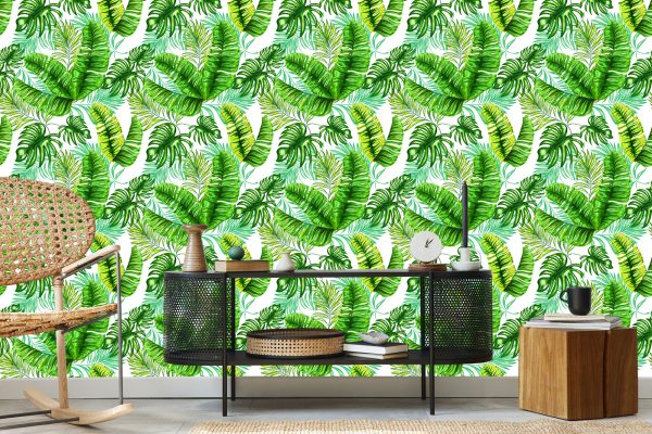 Behang Tropische Jungle Bladeren - Afbeelding 5