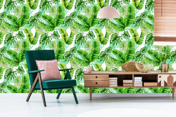 Behang Tropische Jungle Bladeren - Afbeelding 6
