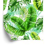 Behang Tropische Jungle Bladeren