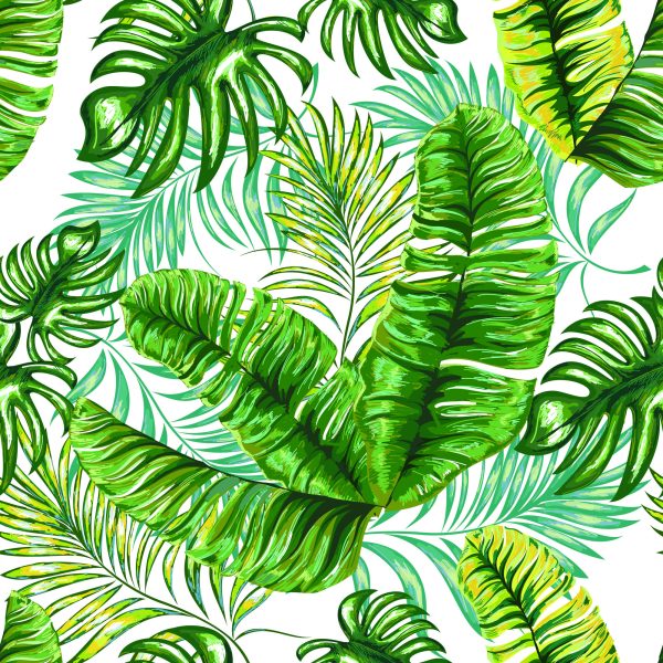 Behang Tropische Jungle Bladeren - Afbeelding 2