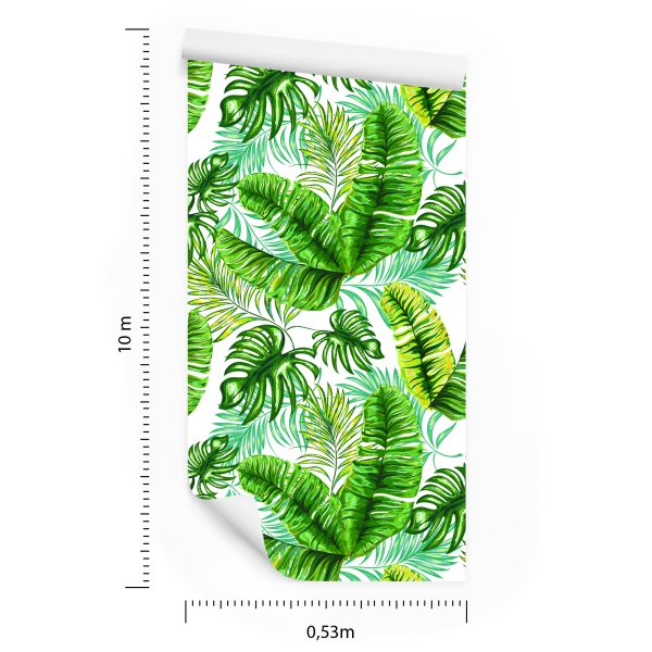 Behang Tropische Jungle Bladeren - Afbeelding 8
