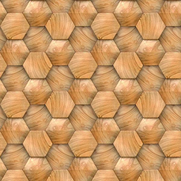 Behang Modern 3D Houten Patroon - Afbeelding 2