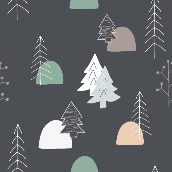 Behang Boom Voor Kinderen In Scandinavische Stijl - Afbeelding 2