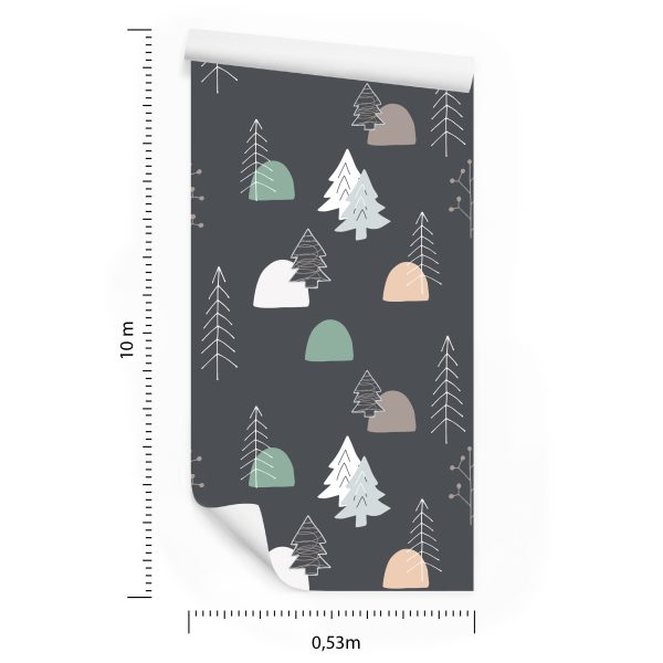 Behang Boom Voor Kinderen In Scandinavische Stijl - Afbeelding 8