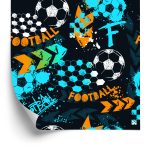 Behang Muurvoetbal Voor Jongenskamer