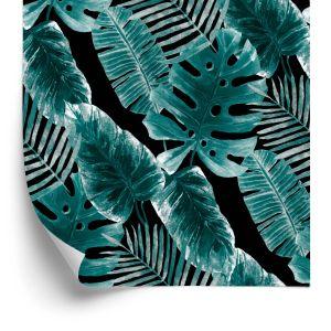 Behang Bladeren Van Passievrucht En Monstera
