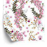 Behang Bloeiende Wilde Bloemen