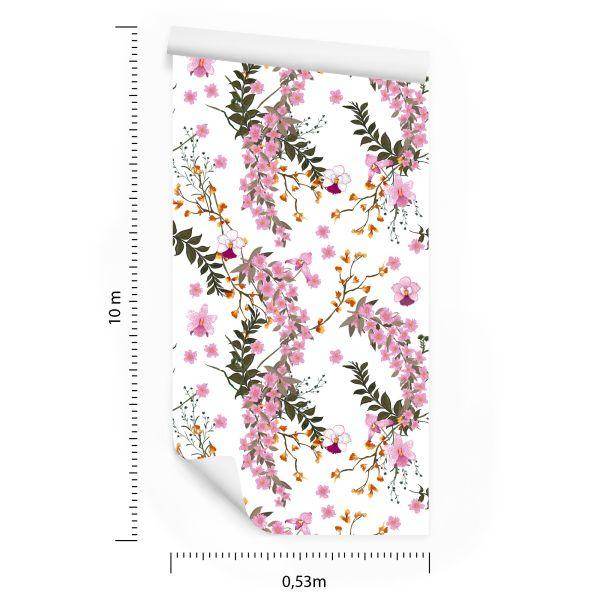 Behang Bloeiende Wilde Bloemen - Afbeelding 8