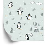 Behang Voor Kinderen - Happy Penguins